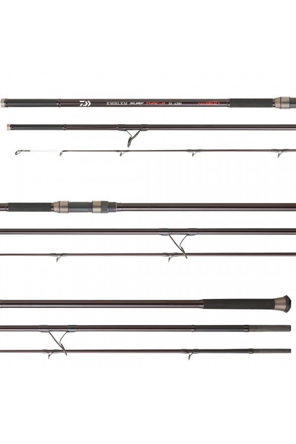 Daiwa Emblem S Type R 4.20m 100-225gr 3p Surf Kamış ( Hybrid) Daiwa Emblem S Type R 4.20m 100-225gr 3p Surf Kamış ( Hybrid)