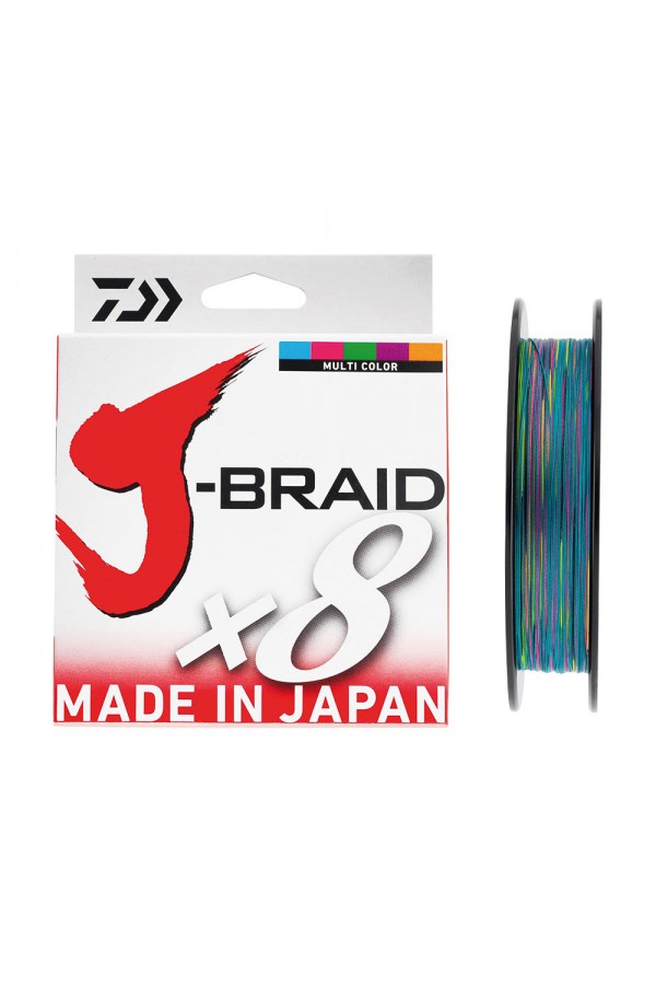 Daiwa JBraid 8B 500M Multi Color İp Misina Daiwa JBraid 8B 500M Multi Color İp Misina