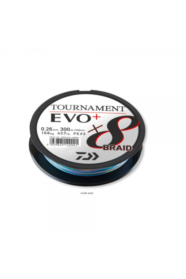 Daiwa Tournament EVO+ 8B Multicolor İp Misina (300m) Daiwa Tournament EVO+ 8B Multicolor İp Misina (300m)