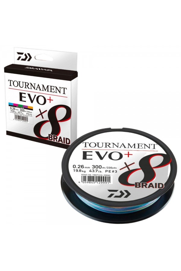 Daiwa Tournament EVO+ 8B Multicolor İp Misina (300m) Daiwa Tournament EVO+ 8B Multicolor İp Misina (300m)