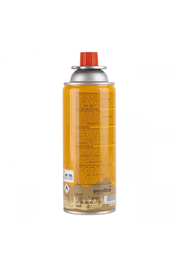 Evolite Butane Propane Valfli 227 Gr. Gaz Ocak Kartuşu Evolite Butane Propane Valfli 227 Gr. Gaz Ocak Kartuşu