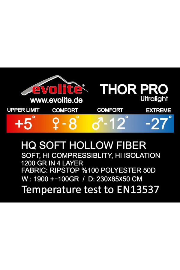 Evolite Thor Pro Ultralight -27ºC Uyku Tulumu