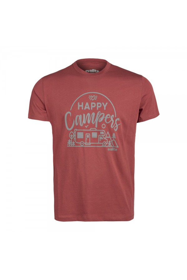 Evolite Happy Campers T-shirt-Kiremit
