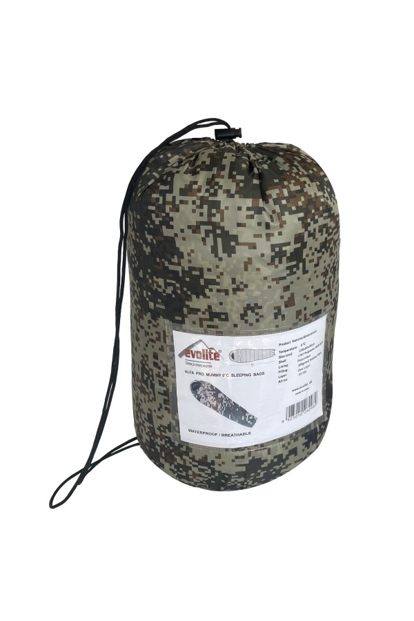 Evolite Alfa Pro Camo Uyku Tulumu 0 Evolite Alfa Pro Camo Uyku Tulumu 0