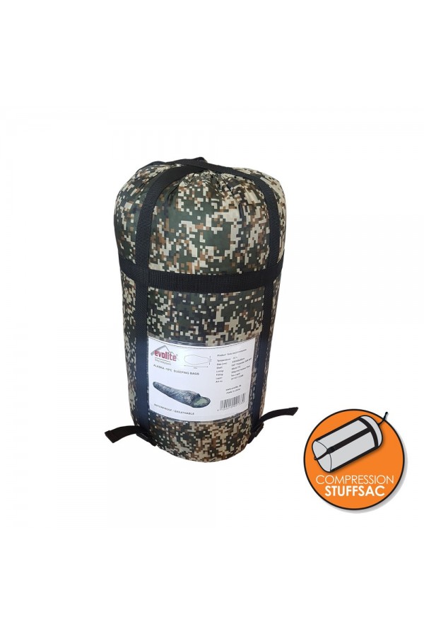 Evolite Alaska Camo Pro -15° Uyku Tulumu