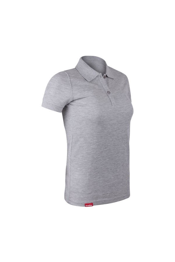 Evolite DeepRaw Bayan Polo T-Shirt - Gri Evolite DeepRaw Bayan Polo T-Shirt - Gri