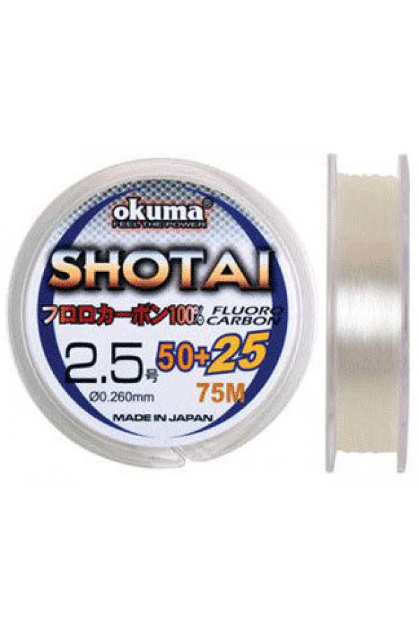 Okuma Shotai Fluorocarbon 75 mt 0,185 mm Misina