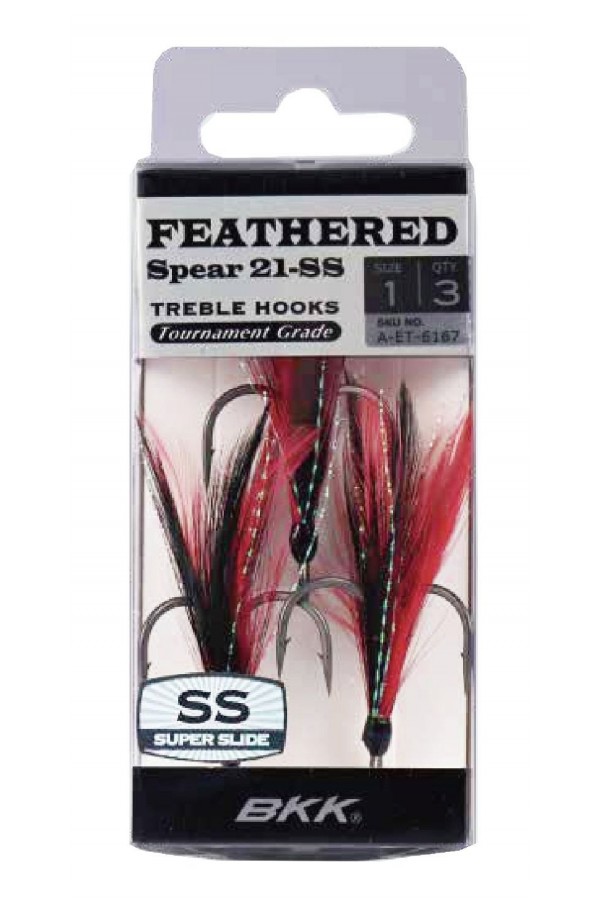 BKK Feathered Spear 21-SS Üçlü Olta İğnesi