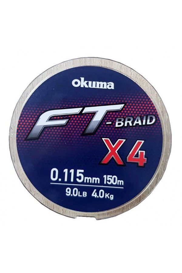 Okuma Ft-*4 Braided Line 150 mt Grey Örgü İp