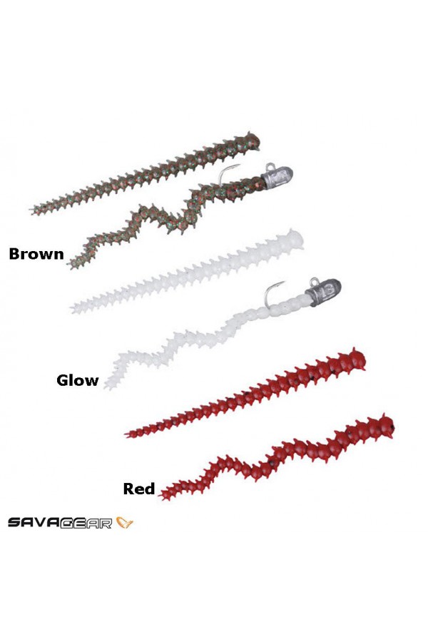 Savage gear LRF Ragworm Kit 18+2pcs (Red. Brown. Glow)