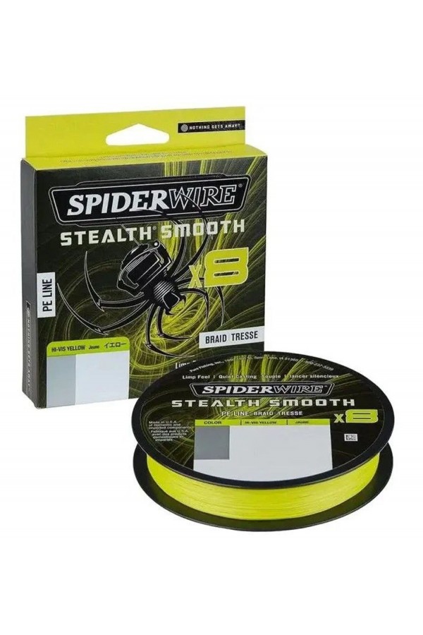 SpiderWire Stealth Smooth x8 Pe Braid 300m Hi-Vis Yellow Örgü İp SpiderWire Stealth Smooth x8 Pe Braid 300m Hi-Vis Yellow Örgü İp