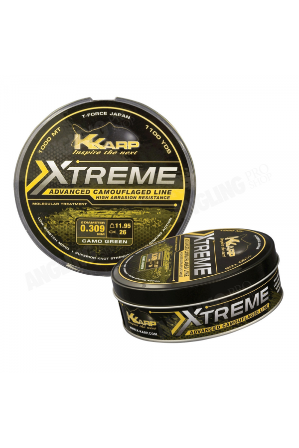 K-Karp Xtreme Camo Green Serisi 1000m Monofilament Misina