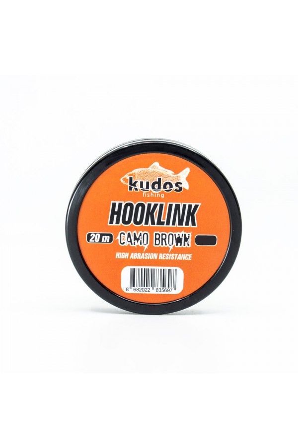 Kudos Hooklink Camo Brown 20m 35 Lb. Kudos Hooklink Camo Brown 20m 35 Lb.