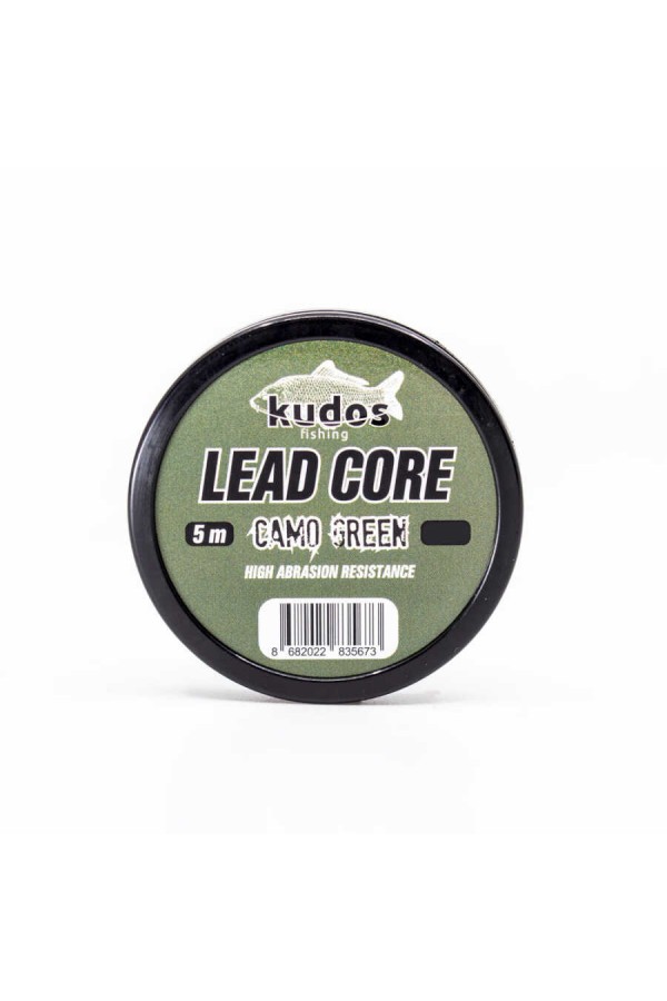 Kudos Lead Core Camo Green 5m 35 Lb.