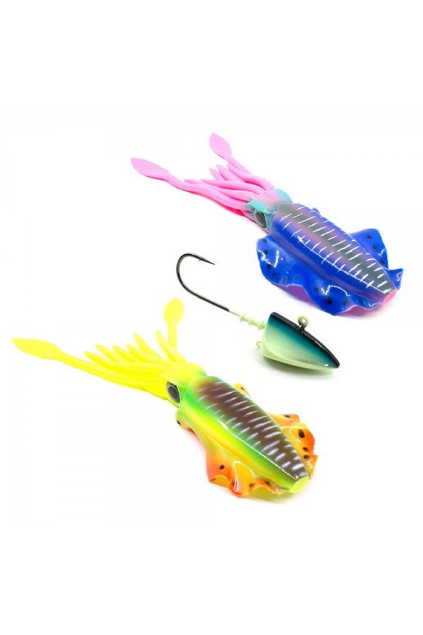 Kudos Pro Squid 20 cm (2 Adet) 170 gr Lumo Jighead Kudos Pro Squid 20 cm (2 Adet) 170 gr Lumo Jighead