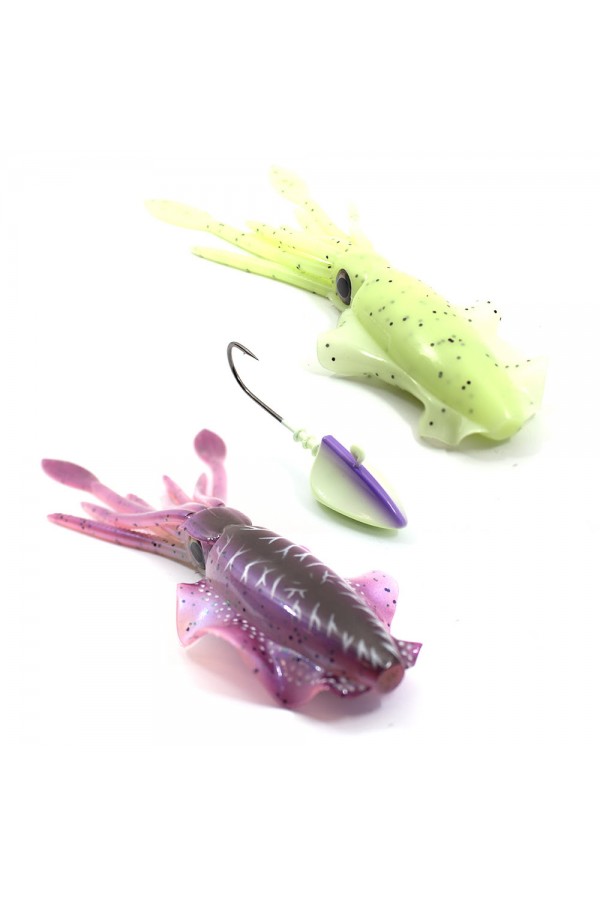 Kudos Pro Squid 20 cm (2 Adet) 170 gr Lumo Jighead Kudos Pro Squid 20 cm (2 Adet) 170 gr Lumo Jighead
