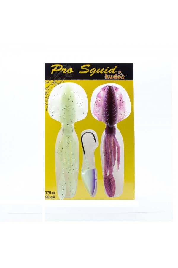 Kudos Pro Squid 20 cm (2 Adet) 170 gr Lumo Jighead