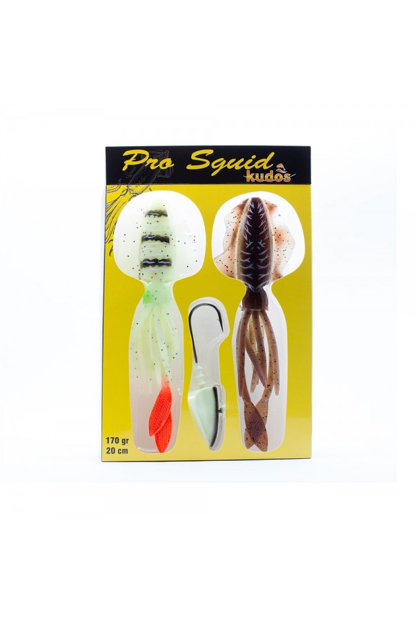 Kudos Pro Squid 20 cm (2 Adet) 170 gr Lumo Jighead