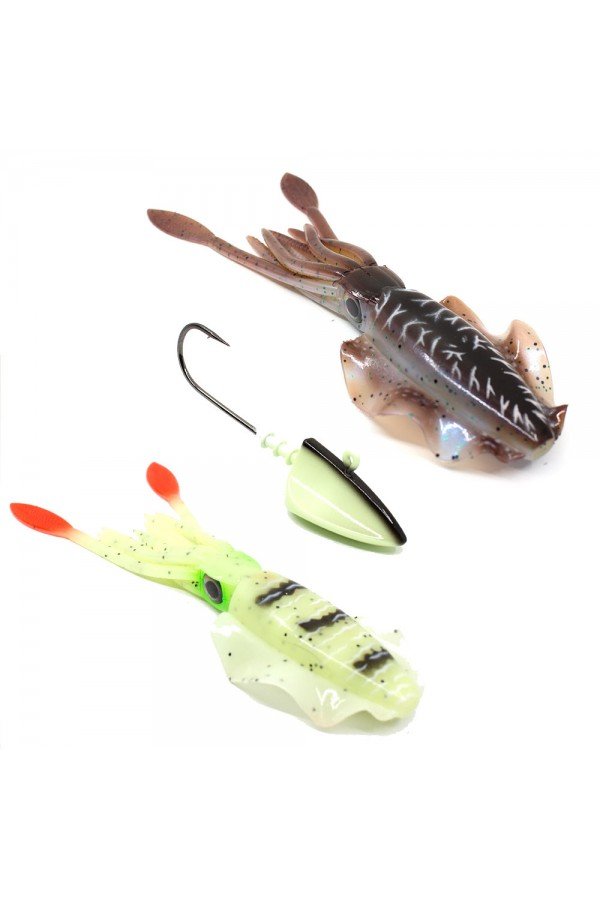 Kudos Pro Squid 20 cm (2 Adet) 170 gr Lumo Jighead Kudos Pro Squid 20 cm (2 Adet) 170 gr Lumo Jighead