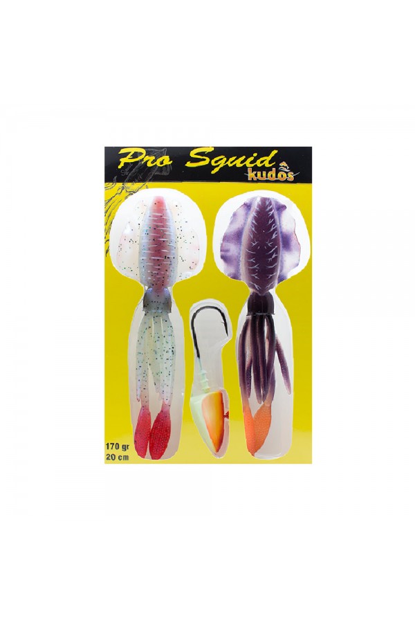 Kudos Pro Squid 20 cm (2 Adet) 170 gr Lumo Jighead