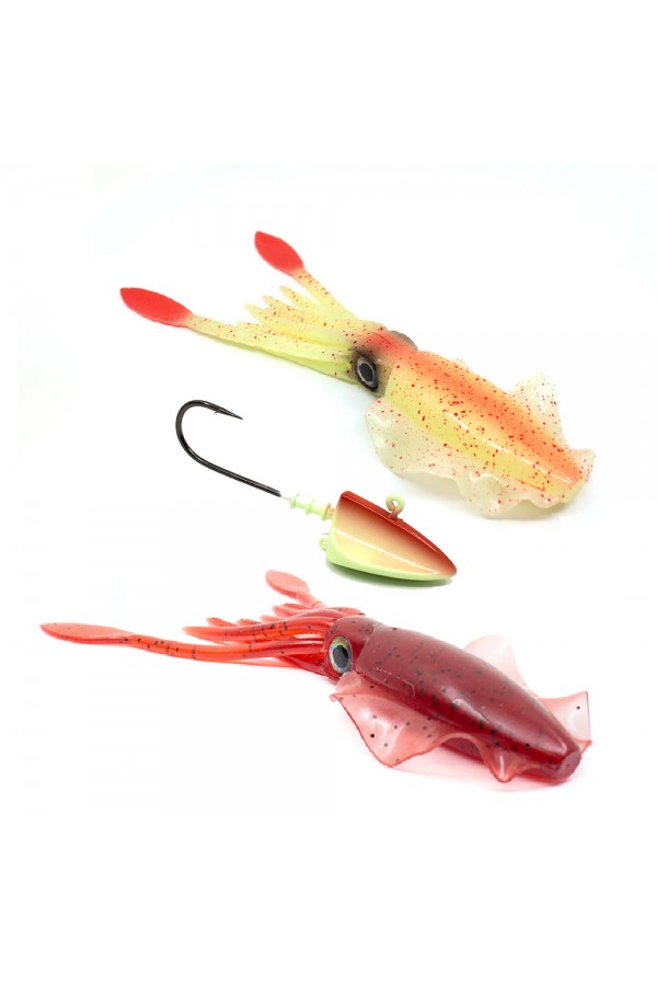 Kudos Pro Squid 20 cm (2 Adet) 170 gr Lumo Jighead Kudos Pro Squid 20 cm (2 Adet) 170 gr Lumo Jighead