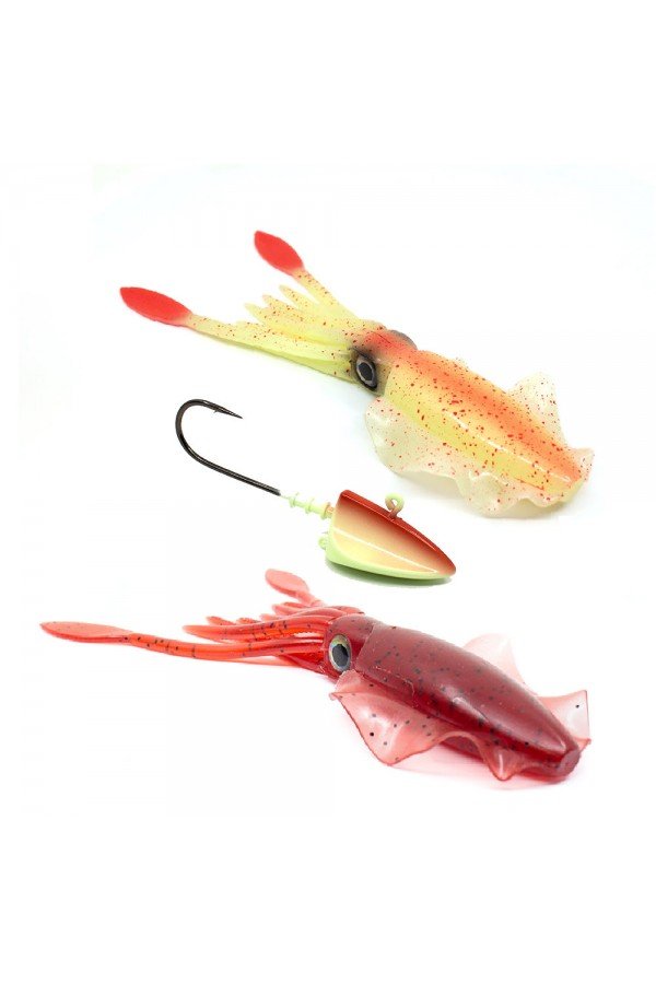 Kudos Pro Squid 20 cm (2 Adet) 170 gr Lumo Jighead Kudos Pro Squid 20 cm (2 Adet) 170 gr Lumo Jighead