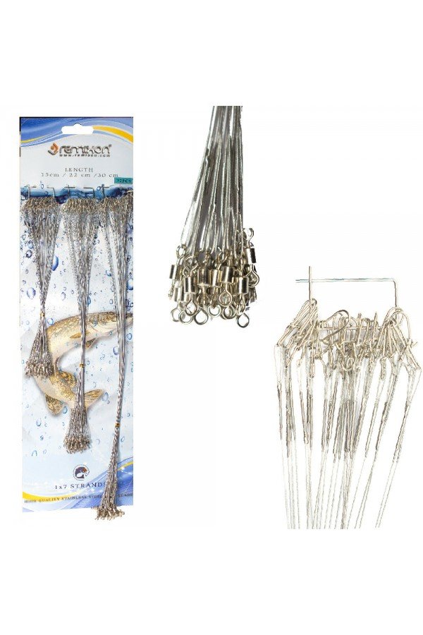 Remixon 1*7 15-22-30 cm 72'lik Kartela Çelik Tel Remixon 1*7 15-22-30 cm 72'lik Kartela Çelik Tel