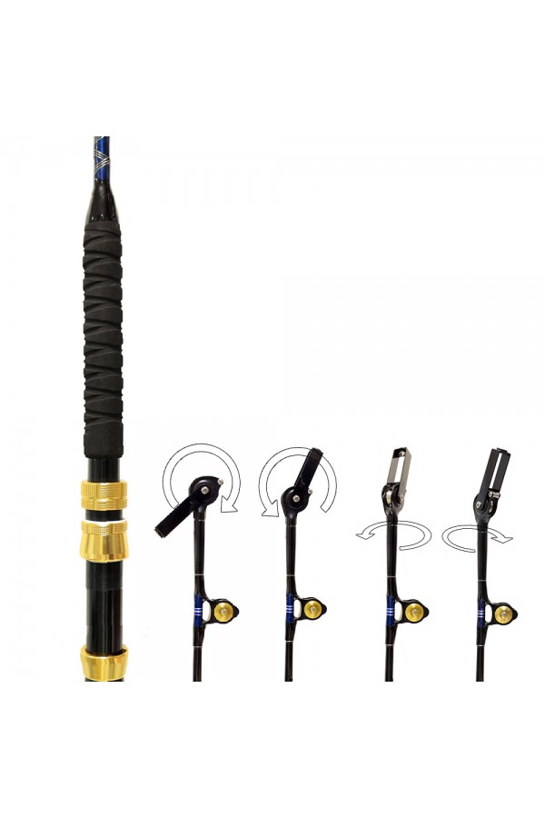 Remixon Battle 1.50M 100LBS Eğik Sap 2P Trolling Olta Kamışı Remixon Battle 1.50M 100LBS Eğik Sap 2P Trolling Olta Kamışı