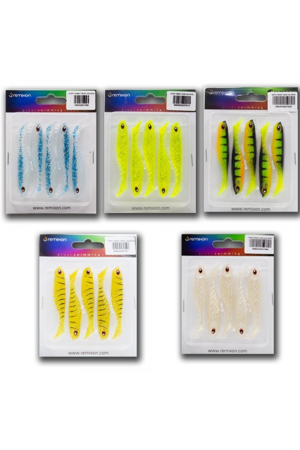 Remixon Curvy Shad 7,5cm (5 Adet) Remixon Curvy Shad 7,5cm (5 Adet)