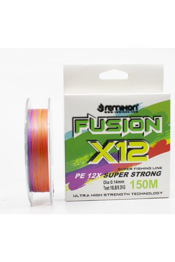 Remixon Fusion 150m X12 Multi Color İp Misina Remixon Fusion 150m X12 Multi Color İp Misina