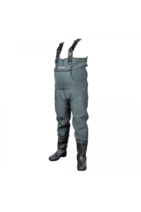 REMIXON 4.5MM NEOPREN YEŞİL PVC BOT TULUM ÇİZME