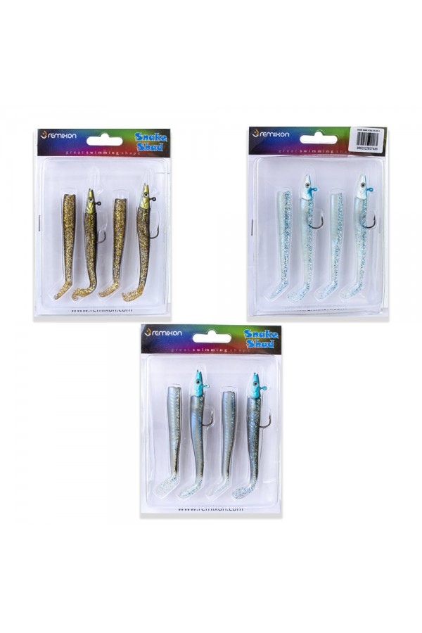 Remixon Snake Shad 11cm 10gr (2+2 Adet) Remixon Snake Shad 11cm 10gr (2+2 Adet)