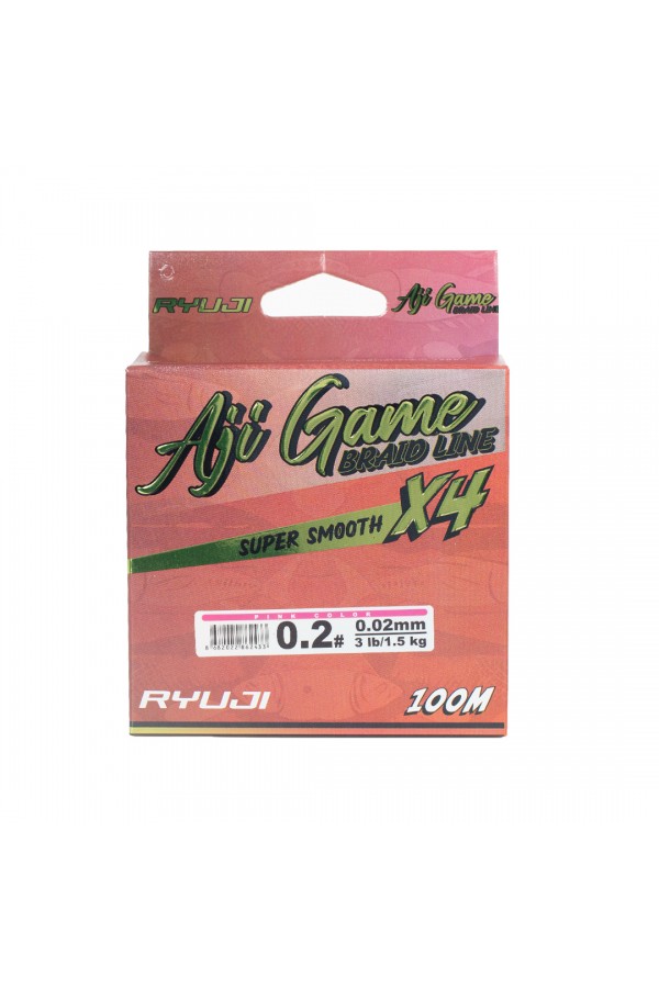 RYUJI AJI GAME 4X, 100M, PİNK İP MİSİNA RYUJI AJI GAME 4X, 100M, PİNK İP MİSİNA