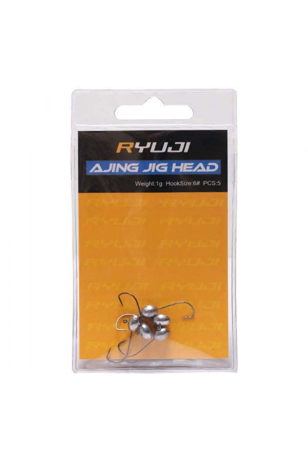 Ryuji Ajing Jig Head 0.8gr Jighead (5 Adet) Ryuji Ajing Jig Head 0.8gr Jighead (5 Adet)