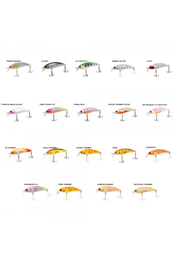 Ryuji Baby Minnow Sinking 5cm 4.5gr Maket Yem Ryuji Baby Minnow Sinking 5cm 4.5gr Maket Yem