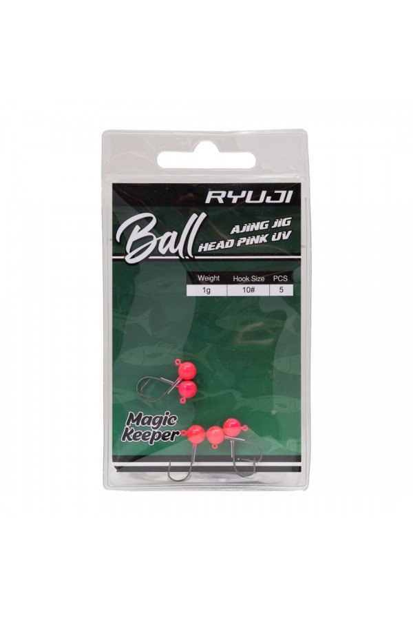 RYUJI BALL AJING PINK UV JIGHEAD İĞNE NO:10 (5 ADET)