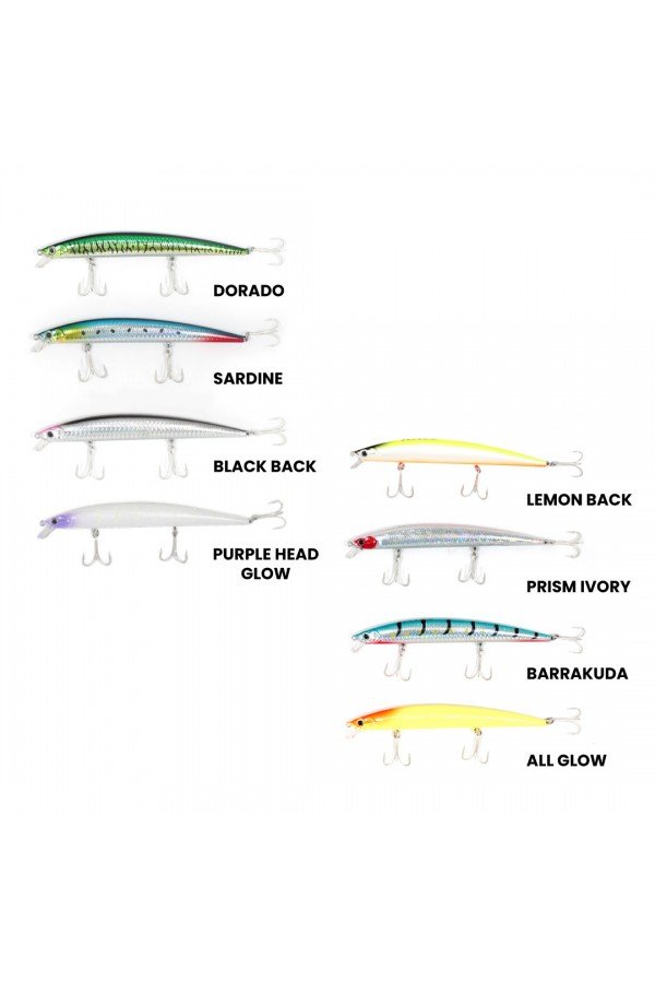 RYUJI BAY MINNOW SINKING 14.5CM, 24,5GR