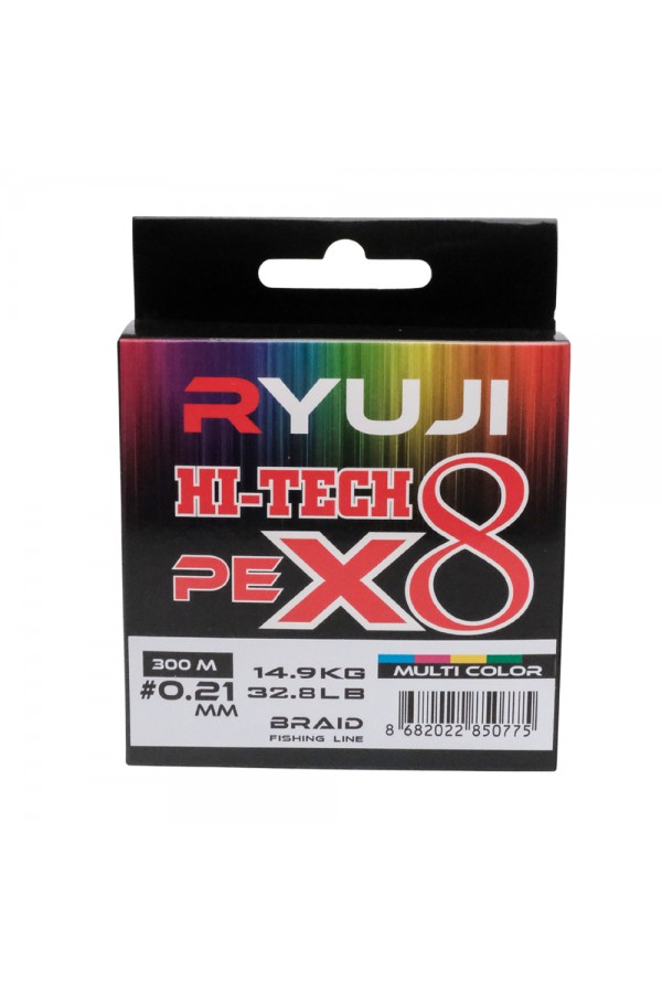 Ryuji Hi-Tech X8 300m Multi Color İp Misina Ryuji Hi-Tech X8 300m Multi Color İp Misina