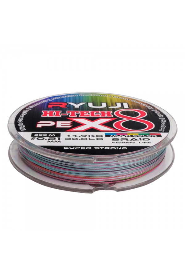 Ryuji Hi-Tech X8 300m Multi Color İp Misina Ryuji Hi-Tech X8 300m Multi Color İp Misina