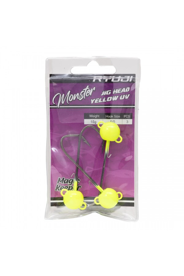 RYUJI MONSTER JIGHEAD YELLOW UV