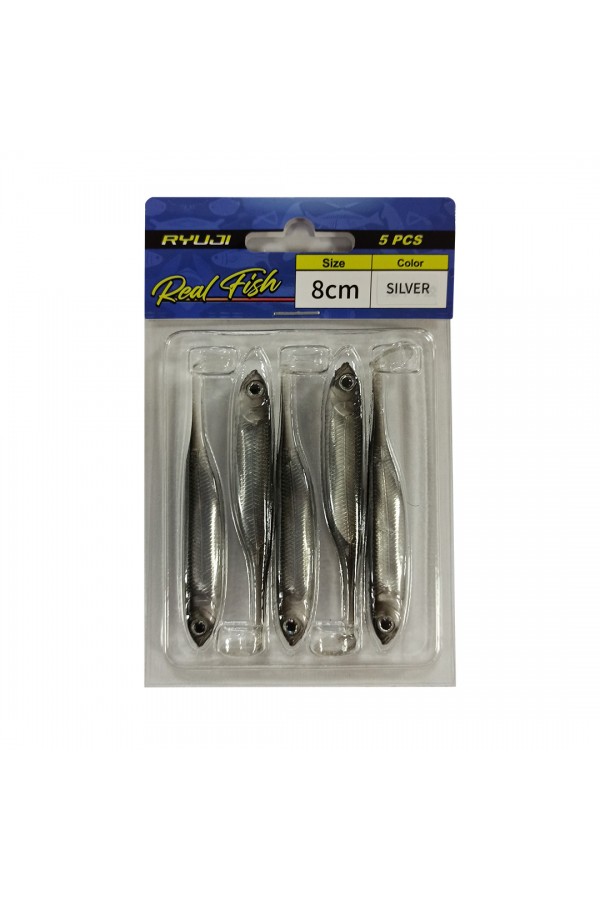 Ryuji Real Fish 8cm Silikon Yem (5 Adet)
