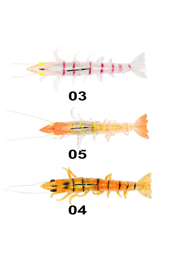 Ryuji Real Shrimp 7.6cm 12gr Silikon Yem