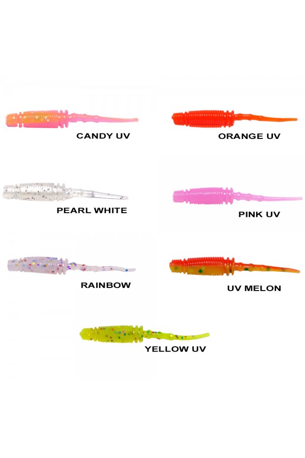 Ryuji Rock Worm 4cm Kokulu Silikon Yem (12 adet) Ryuji Rock Worm 4cm Kokulu Silikon Yem (12 adet)