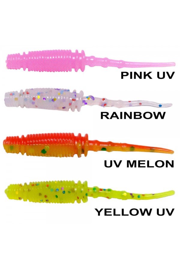 Ryuji Rock Worm 4cm Kokulu Silikon Yem (12 adet)