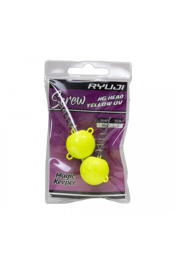RYUJI SCREW JIGHEAD YELLOW UV (2 ADET)