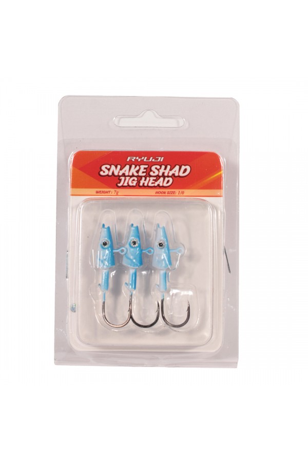 RYUJI SNAKE SHAD JIG HEAD,7GR (3 AD) RYUJI SNAKE SHAD JIG HEAD,7GR (3 AD)