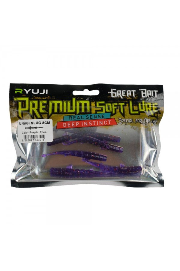 Ryuji Unagi Slug 8 cm Silikon Yem (7 Adet)