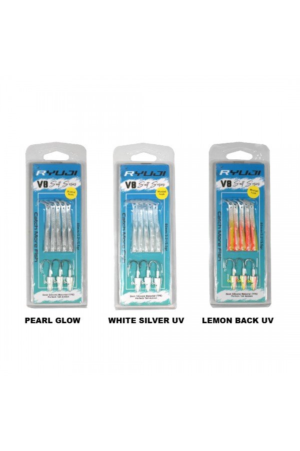 Ryuji V8 8cm 5.5gr Silikon Yem Ryuji V8 8cm 5.5gr Silikon Yem