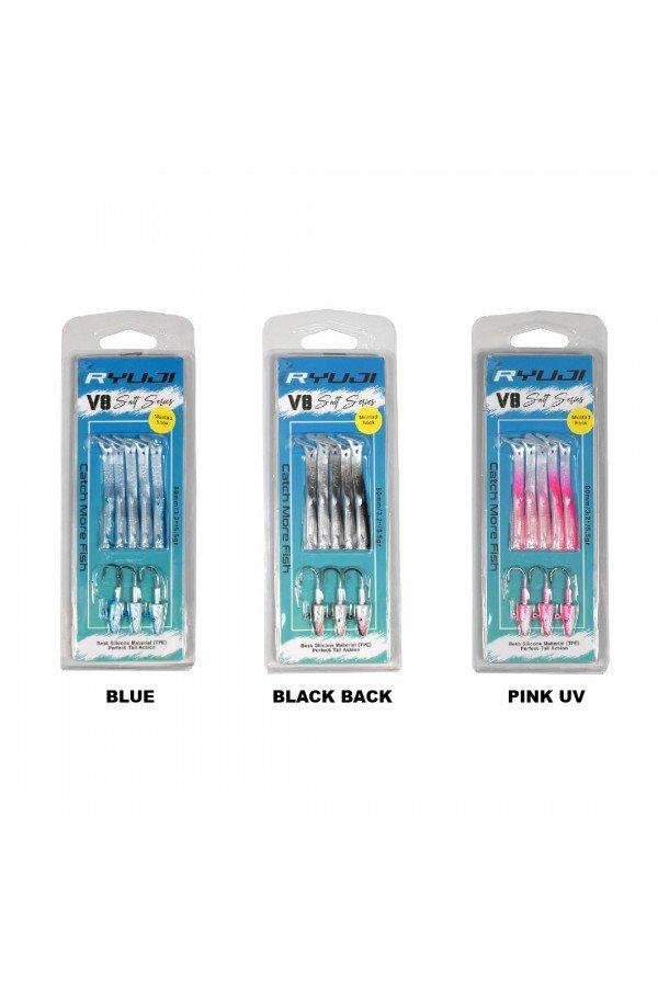Ryuji V8 8cm 5.5gr Silikon Yem Ryuji V8 8cm 5.5gr Silikon Yem