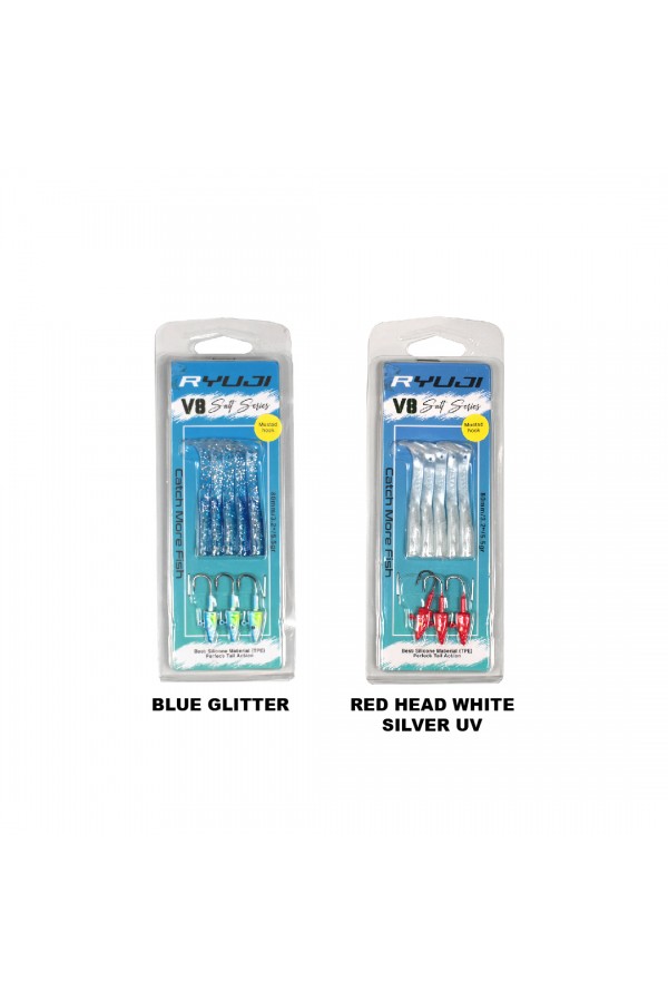 Ryuji V8 8cm 5.5gr Silikon Yem Ryuji V8 8cm 5.5gr Silikon Yem